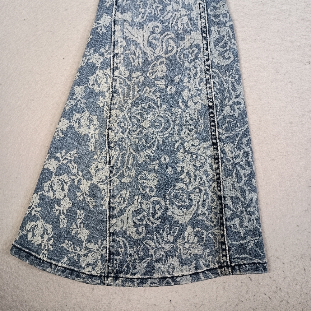 We The Free Dream Lover Floral AOP Boho Flare Cottagecore Rustic Size 26 Jeans - Picture 5 of 12